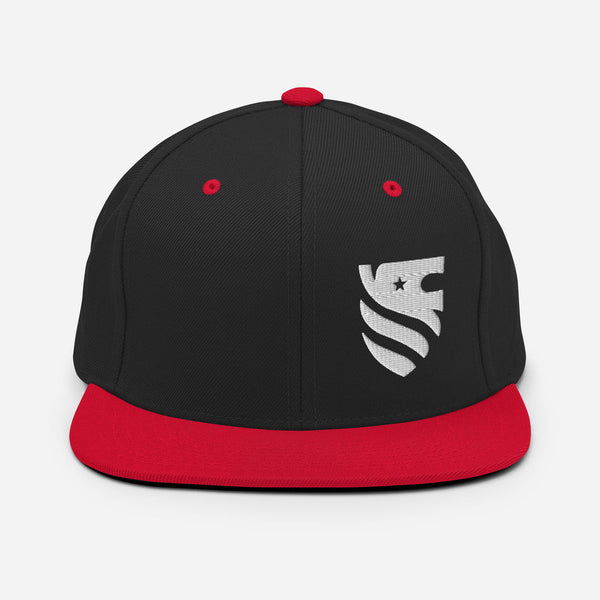 SoK Logo Flat Bill Cap - Black/Red