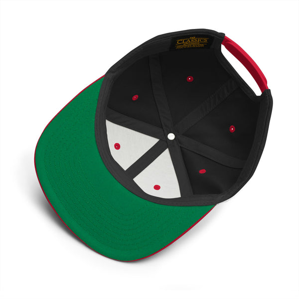 SoK Logo Flat Bill Cap - Black/Red